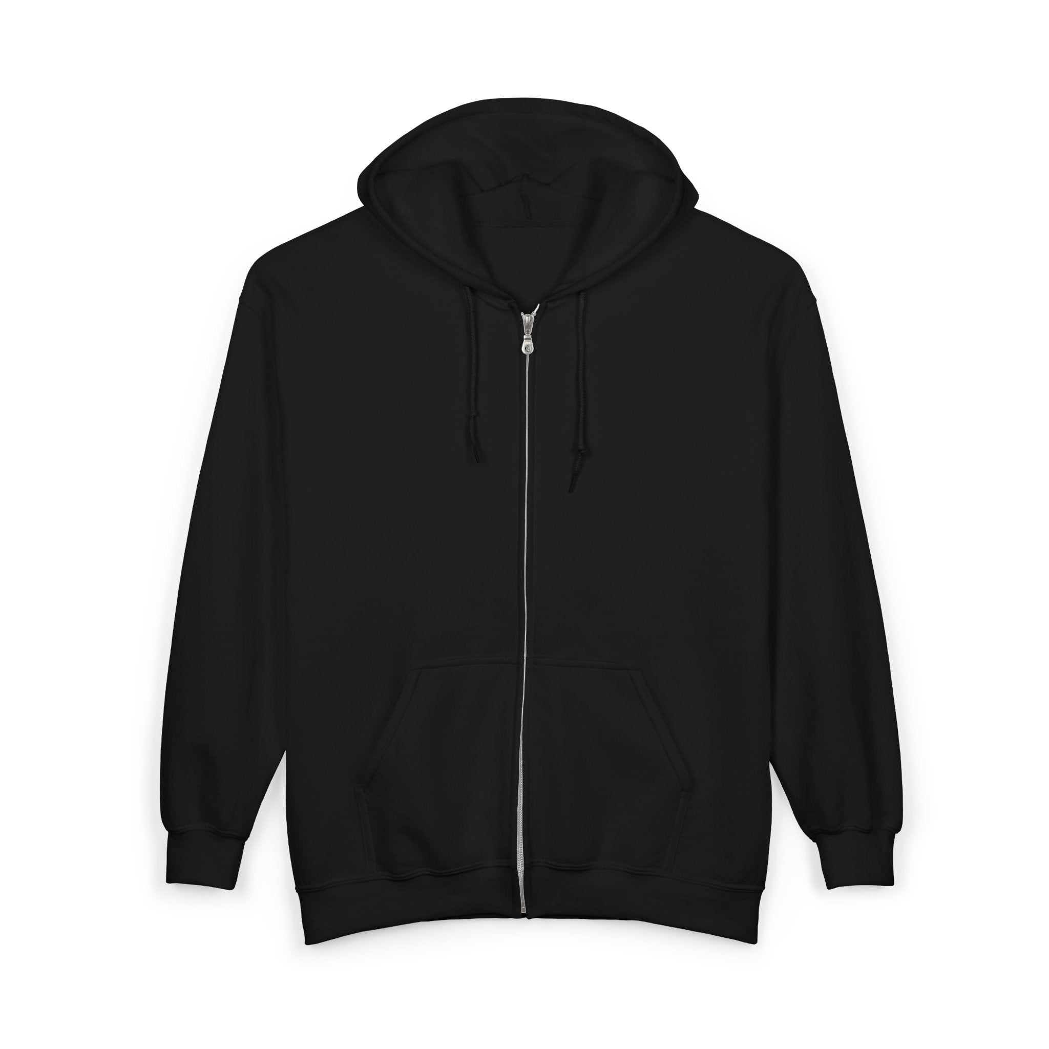 Batch No. 0042 Zip Hoodie — Retro Script Full-Zip Hooded Sweatshirt