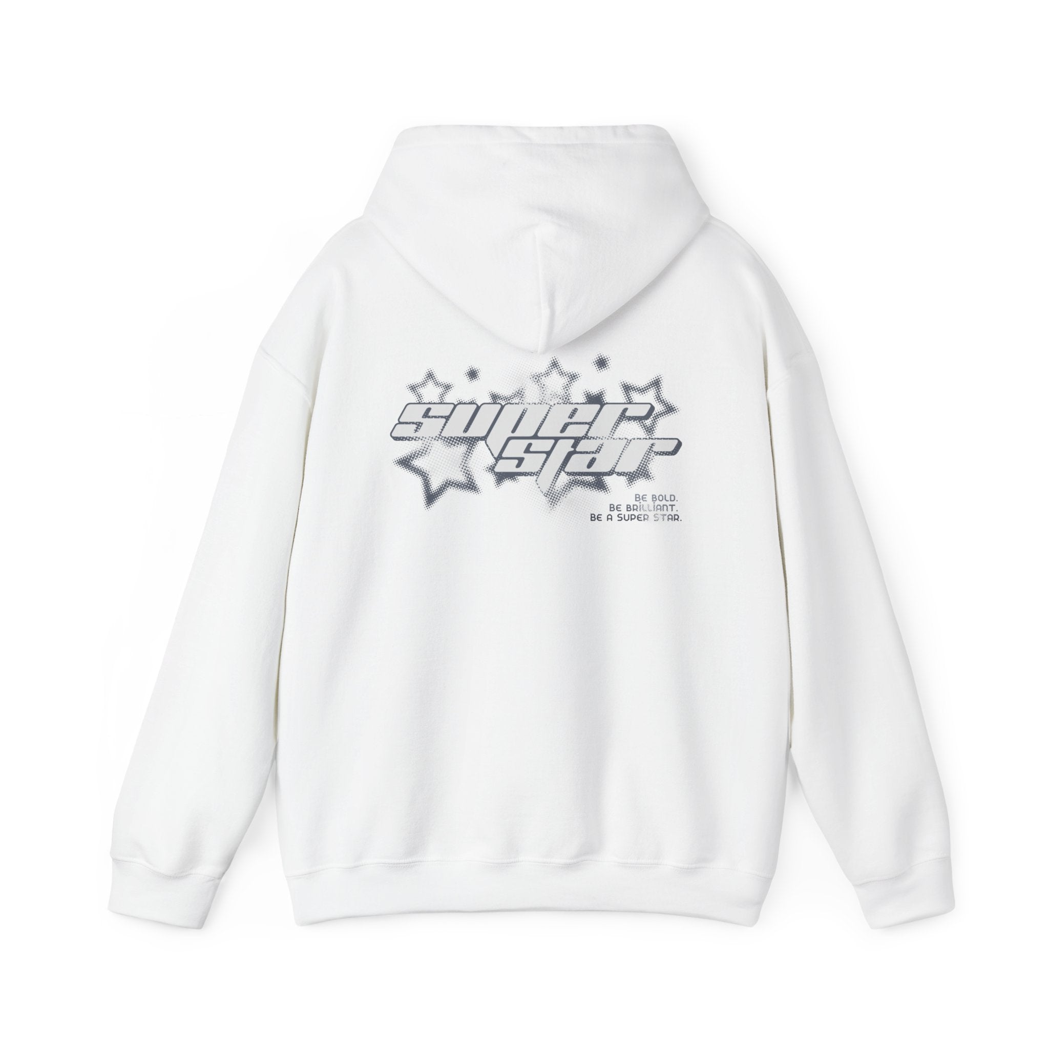 Retro Star Graphic Hoodie — 'Soul Star' Back Print, Casual Streetwear Pullover
