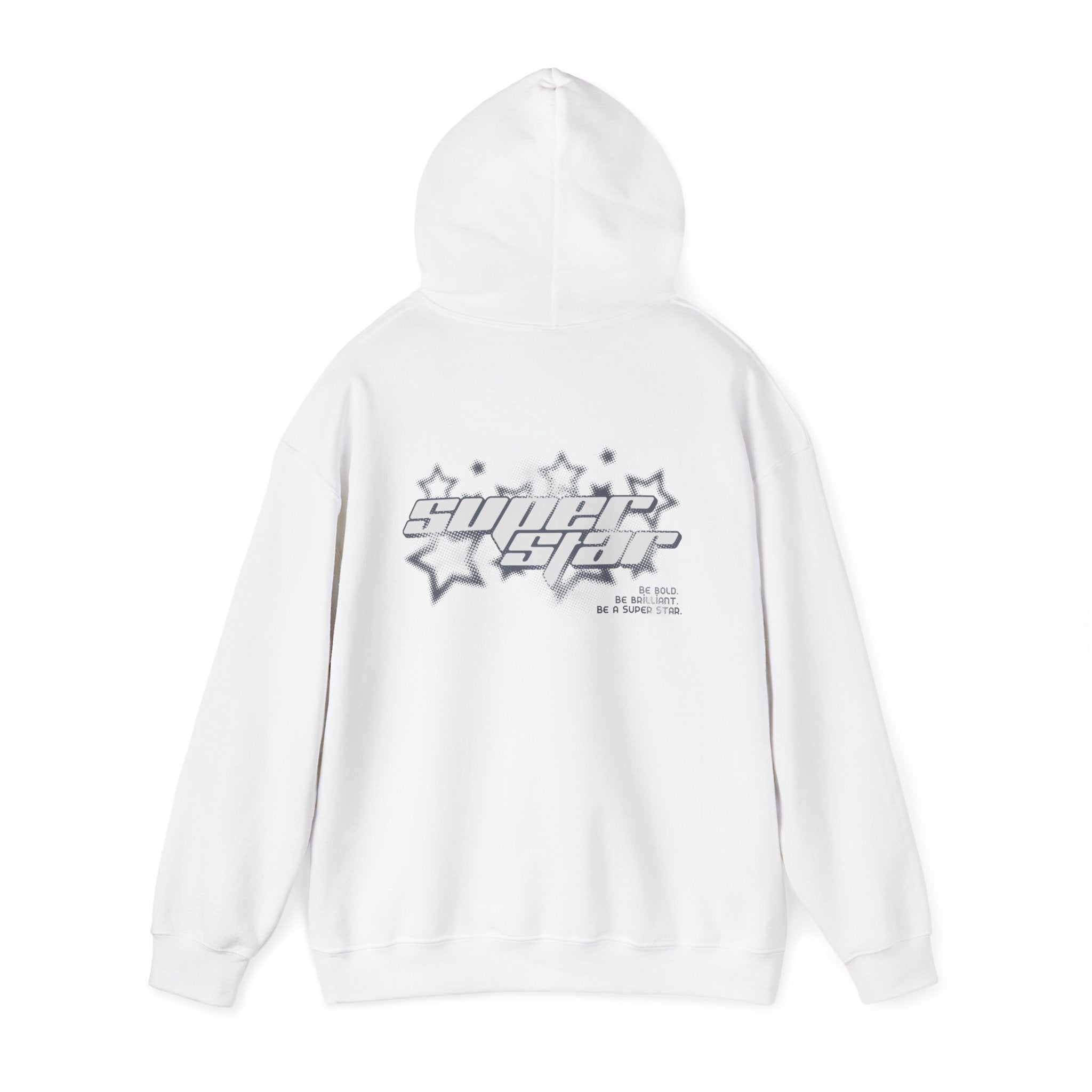 Retro Star Graphic Hoodie — 'Soul Star' Back Print, Casual Streetwear Pullover